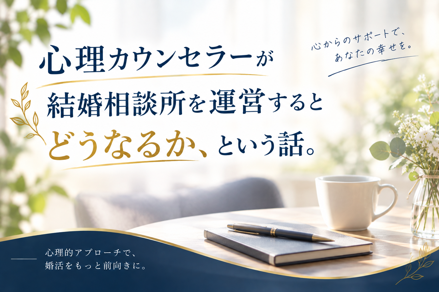 心理カウンセラーが結婚相談所を運営するとどうなるか、という話。